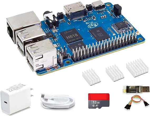 Banana Pi BPI-M4 Berry LPDDR4 2GB Single Board Computer, Allwinner H618 Quad-core CPU 8GB eMMC, GbE Ethernet for IoT Edge Computing/Media Center, Support Debian Ubuntu, Substitute for Pi 4B SBC