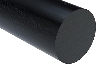 Acetal Rod Copolymer, Black, 14MM 916 Diameter x 12 L Pack of 4