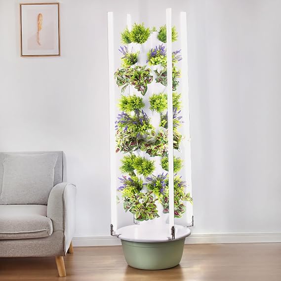 Hydroponics Growing System,Hydroponic Growing Kits & Systems,Hydroponics Tower with LED Grow Light,with Hydrating Pump, Adapter, Net Pots,for Herbs, Fruits and Vegetables. (Size : Nine Floors)