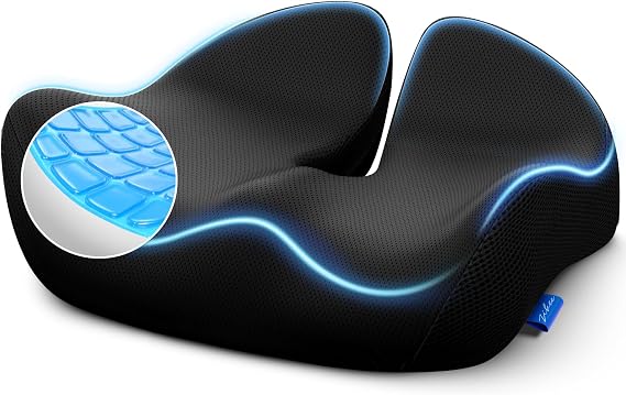 ZIKEE Pioneering Gel Seat Cushion for Sitting Pain Relief & Cooling Comfort