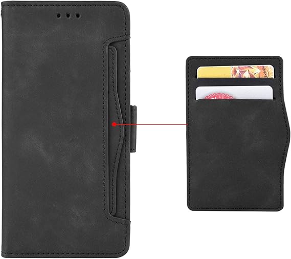 SHIEID Wallet Case for Infinix Zero 40 5G Case, Flip Case for Infinix Zero 40 5G Multicard Wallet Cover, Case Wallet PU Leather Phone Cover for Infinix Zero 40 5G, Black