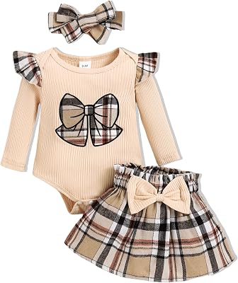 Newborn Infant Clothes Baby Girl Dress Summer Toddler Outfit Cute Girl Romper Skirt SetHeadband