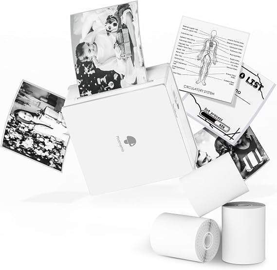 Phomemo Mini Printer Sticker Maker, Inkless Thermal Bluetooth Printer