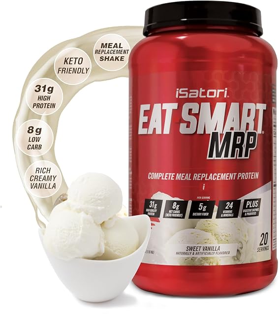 iSatori Eat Smart MRP Meal Replacement Shake Vanilla Flavor - 20 Servings