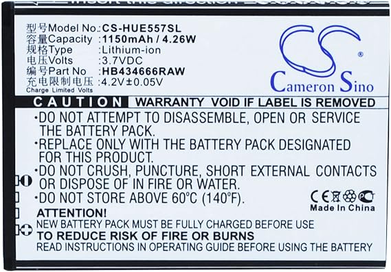 VINTRONS 1150mAh Replacement Battery for Huawei E5573, E5776S-601