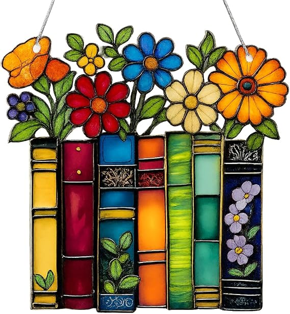 Book Lovers Gifts Book Ornament, Teacher Gifts for Women, Librarian, Reader