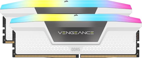 CORSAIR Vengeance RGB 32GB (2x16GB) 6000MHz DDR5 C36 1,35V Ram AMD EXPO (CMH32GX5M2E6000Z36W)