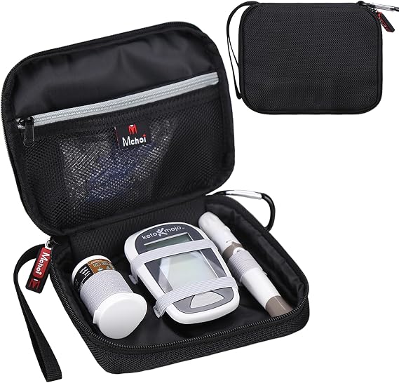 Diabetes Supply Case, Diabetic Organizer Carrying Case Kit, Glucose Monitor Carrying Case, Blood Glucose Meter Bags for Supplies