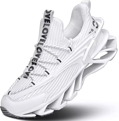 Mens Trail Runners Fashion Sneakers Breathable Mesh Running Shoes Blade Non Slip Casual Athletic Walking Shoes