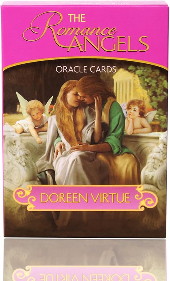 Gayrrnel Tarot Cards Set, 44 Lovers Romance Oracle Cards - Rare Doreen Virtue Angel Oracle Cards, Ideal for Learning, Daily Readings, Healing