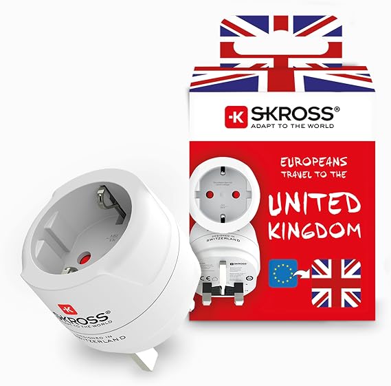SKROSS Country Travel Adapter - Europe to UK