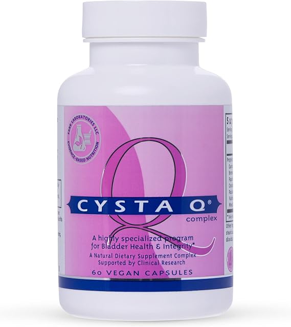Farr Laboratories Cysta-Q Maximum Strength Interstitial Cystitis (IC) Relief and Bladder Discomfort - Urinary Urgency and Frequency 60 Capsules