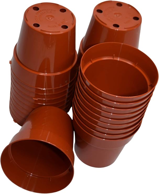 3" Brown Plastic Greenhouse Pot, Set of 240