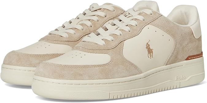 POLO RALPH LAUREN Masters Court Leather-Suede Sneakers