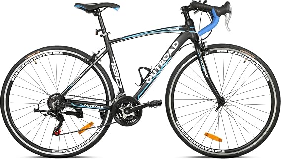 Betterland 14/21 Speed Road Bike, 700C Wheel Road Commuter Bicycle with Dual Disc/V Brakes, Light Aluminum Alloy Frame, Adult Faster Racing Bike for Men and Women