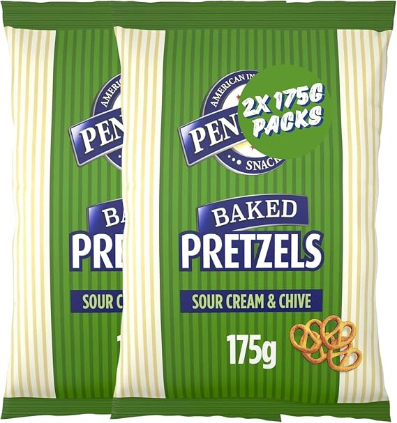 Pretzel Bundle With Penn Sour Cream & Chives Sharing Pretzels 175g (2 Pack)