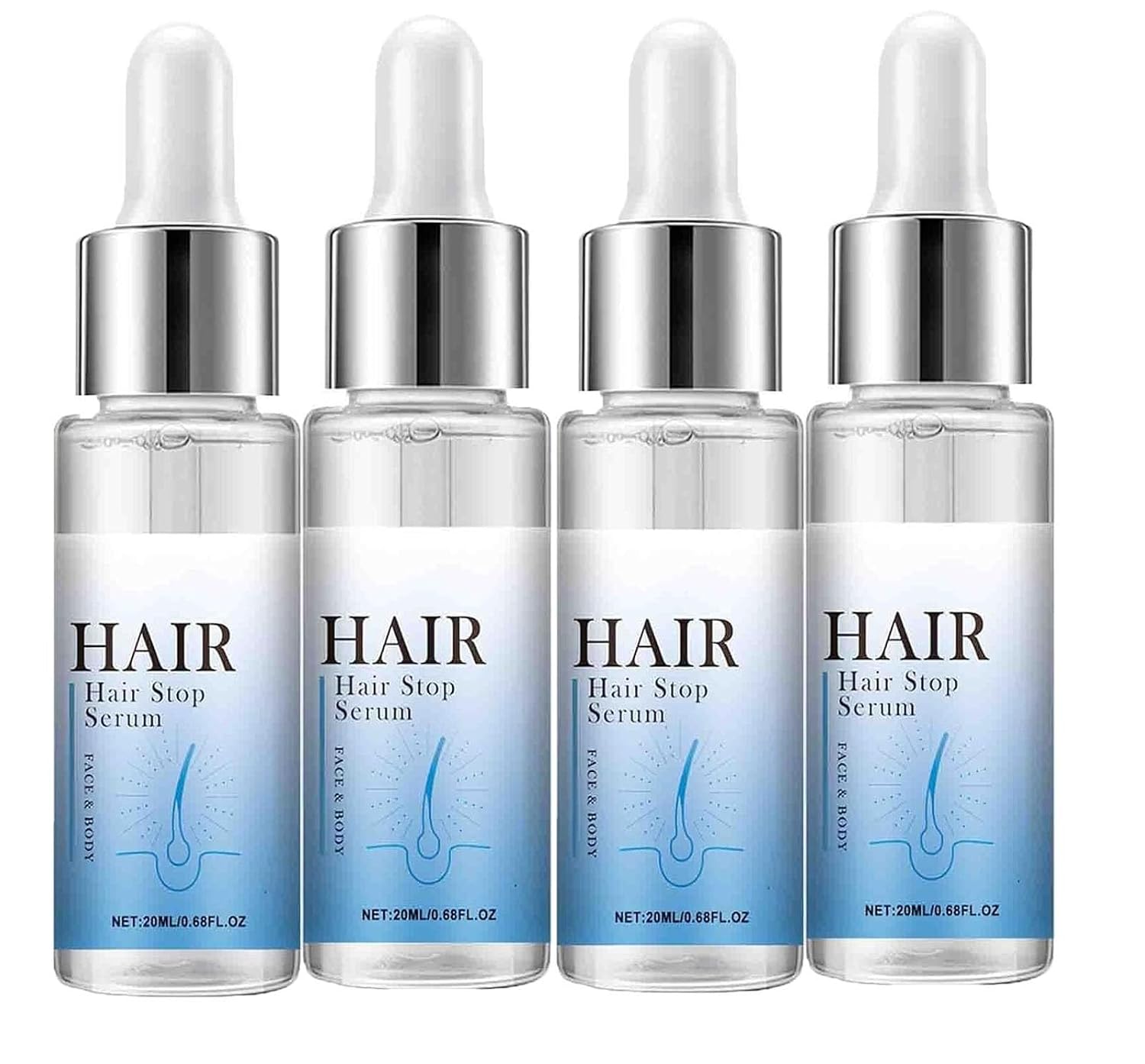 Hair Growth Inhibitor for Face, Permanent Hair Inhibitor Non-Irritating Stop Hair Growth on Face Body, Bikini, Arm, Armpit, Leg