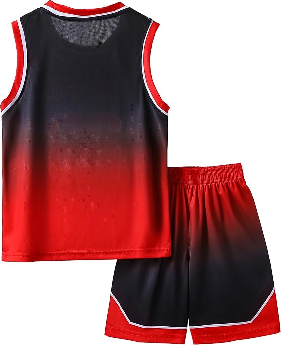 Basketball Jersey 23# Gradient Uniform Set for Kids Boys 6-16Y