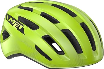 MET Miles MIPS Helmet, Fluorescent Yellow Glossy, Medium/Large | bike-helmets
