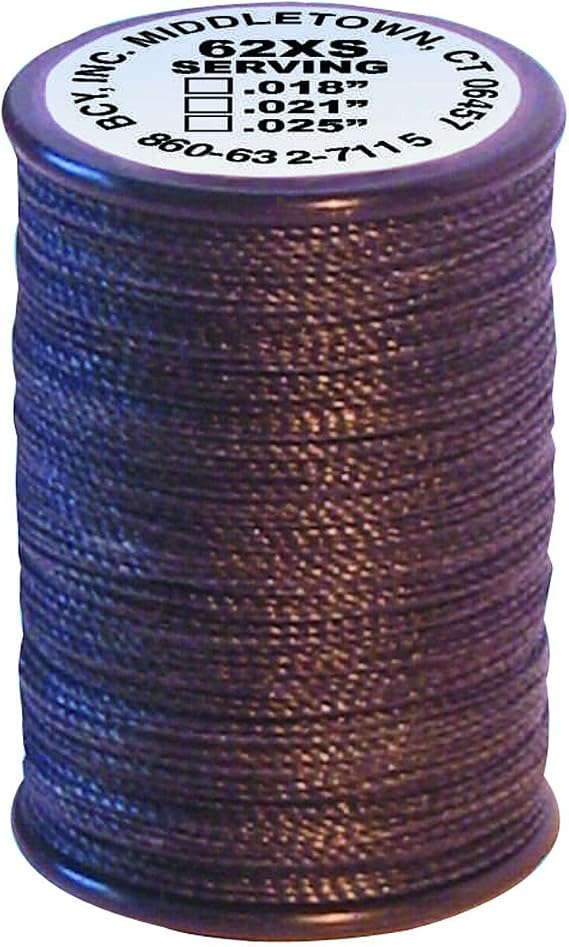 BCY 62XS Braided Center Serving Black .018 100 yds.