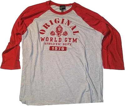 World Gym Muscle Shirt Long Sleeve Sports Athletic Dept.