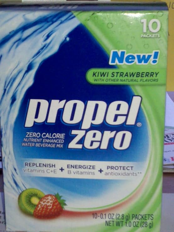 Propel Zero Kiwi Strawberry Water Beverage Powder Mix, 10 Packets per Box
