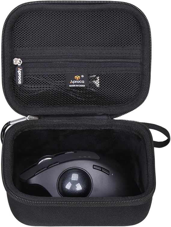 Aproca Case Compatible with ProtoArc EM01 EM02 Wireless Trackball Mouse, Protable Storage Bag for Accessories (Case Only)