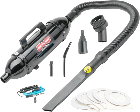 METROVAC DataVac ESD Safe Pro Series MDV-1ESD, Compact Computer Vacuum & Blower for Electronics, Anti-Static, HEPA Filtration, and Durable