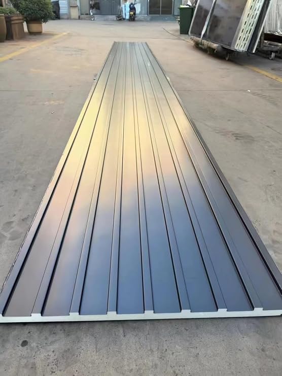 Grey Cladding of Metal for Building, Sun Protection Tin Roof Replacement Panels/Laminas para Techo/,10 15 20 25 30 Pieces Metal Wall Panels,Easy to Install(10pcs-l 0.9m/35.4in)