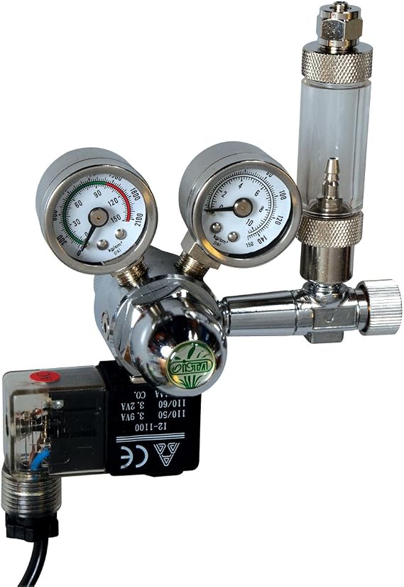 Ista CO2 Controller with Solenoid, Bubble Counter & Check Valve
