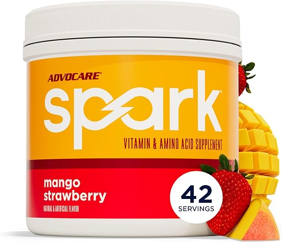 AdvoCare Spark Energy & Focus Drink Mix, Mango Strawberry, 42 Servings