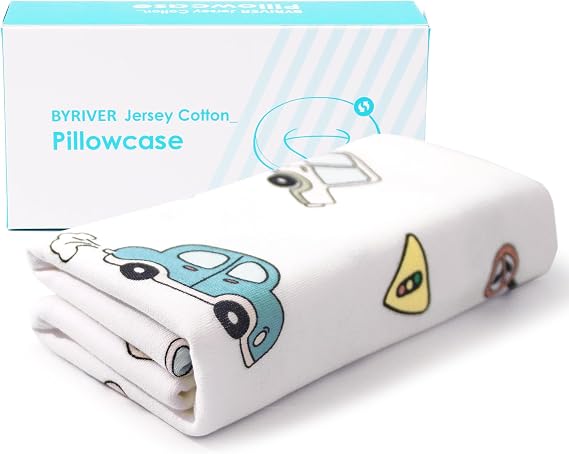 Replacement Pillowcase for BYRIVER Kids Bed Pillow(CarCity)