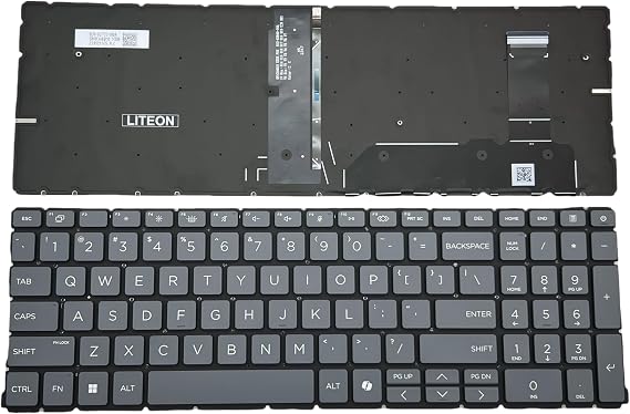 Laptop US Keyboard for HP ProBook 460 465 G11 N98507-001 EliteBook 645 G8 640 645 660 665 G11 N97246-001 Backlit 16 inch SG-B7310-XUA SN1C64B10 HSN-Q38C Gray with Backlight and AI Key