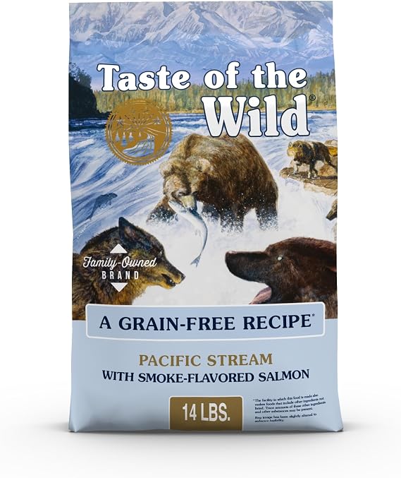 Taste of the Wild Pacific Stream Adult Dry Dog Food, Salmon, 14lb