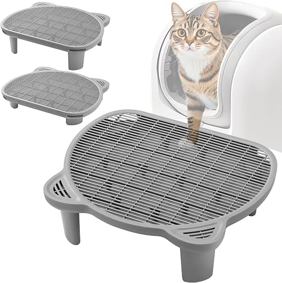 Litter Catching Step for Cat Litter Box, Litter Trap Stool for Automatic Litter Box Self Cleaning, Litter Collection Stairs, Litter Catcher Ramp for Old Geriatric Senior Cat or Kitten