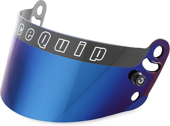 RaceQuip 204007RQP Helmet Shield Blue Iridium RaceQuip Pro 15/Pro Series Helmets