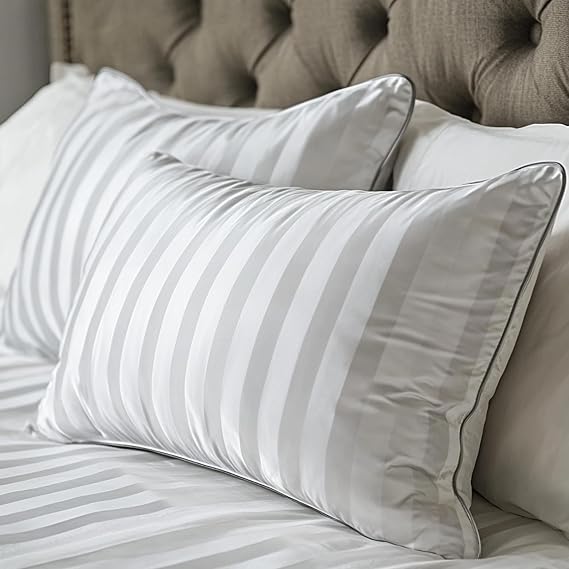 Hotel Grand Feather Down Pillows King Size Medium Firm