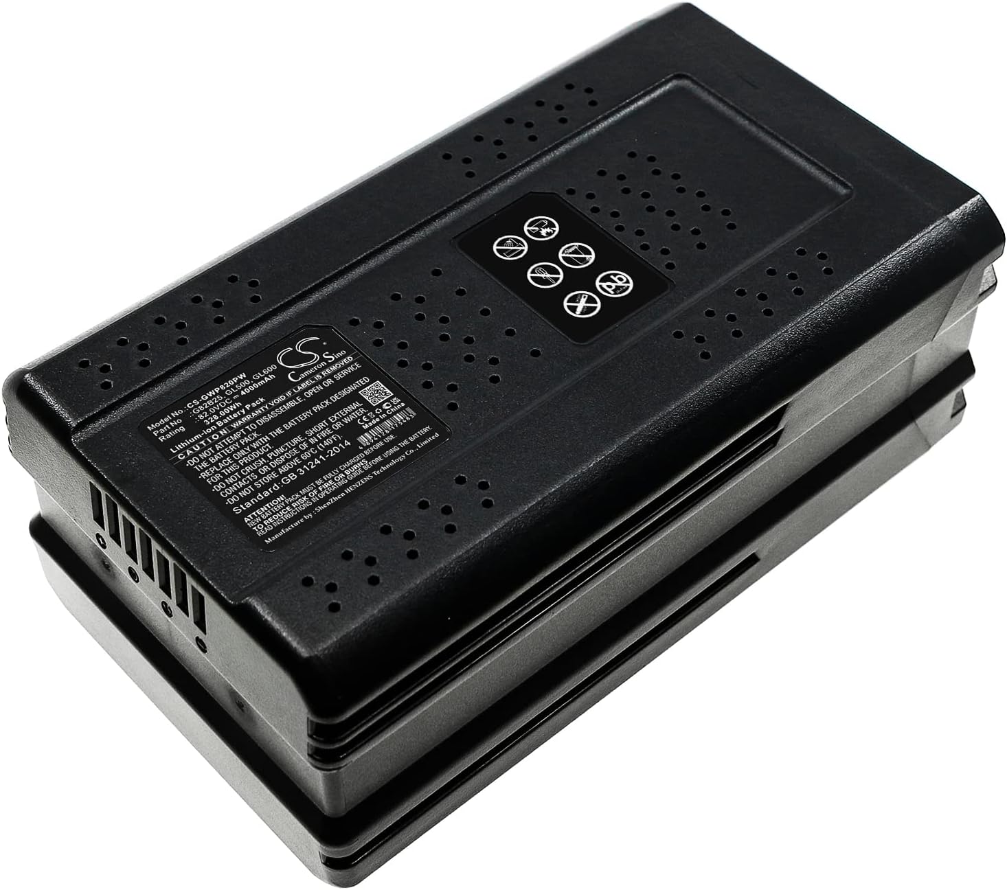 AMITH Greenworks用バッテリー交換部品番号:G82B25、GL250、GL400、GL500、GL600、GL900、ブラシカッター82Vリチウムマックス、商用82Vブラシレスバックプ