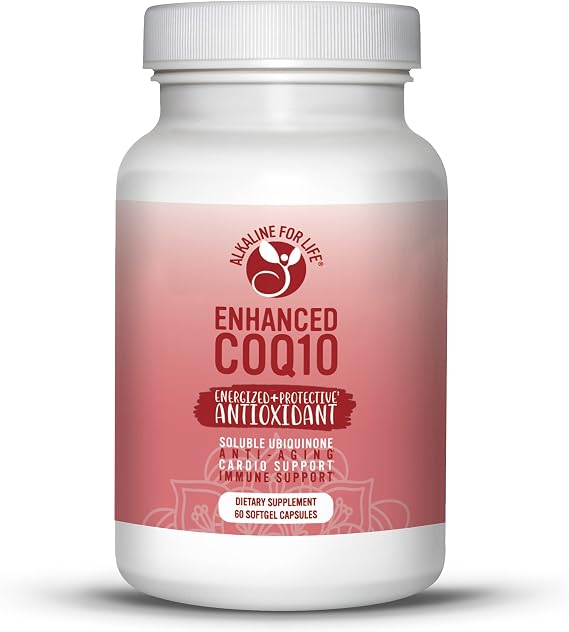 Alkaline for Life CoQ10 100 mg Softgels, Heart and Energy Support, 60 Count