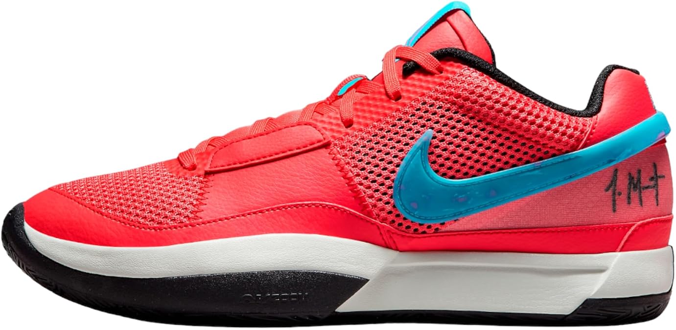 Nike Ja Morant Ja 1 Ember Glow Orange/Blue/Silver Basketball Street 27 Shoes