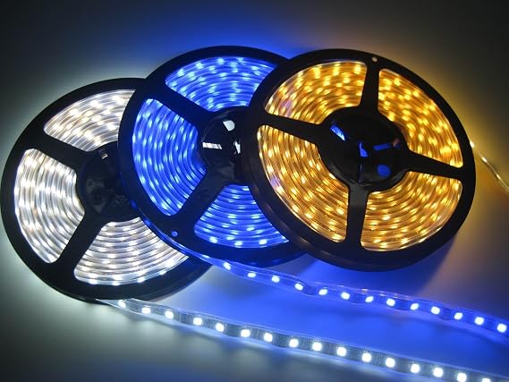 12V Warm White Flexible LED Strip 16' Roll (IP-65)