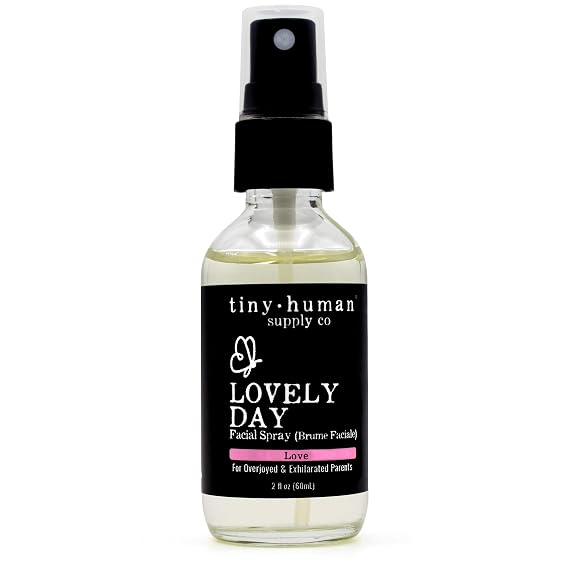 Tiny Human Supply Co Lovely Day Facial Spray (Love) Refreshing Rose Water Spray for Overwhelmed & Exhausted Parents