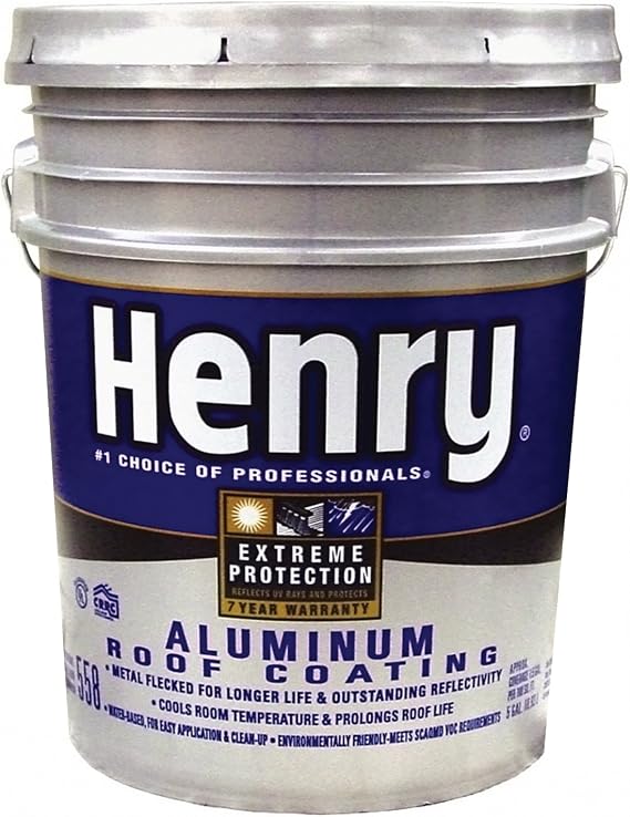 Henry HE558178 Aluminum Roof Coating, 5 Gallon