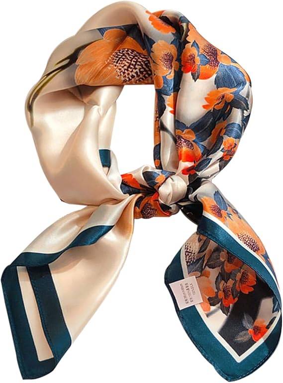 Dailyacc Hair Bandanas Scarf For Women Lightweight Fashion Neck Silk Satin Head Scarves For Sleeping Handbags Scarf