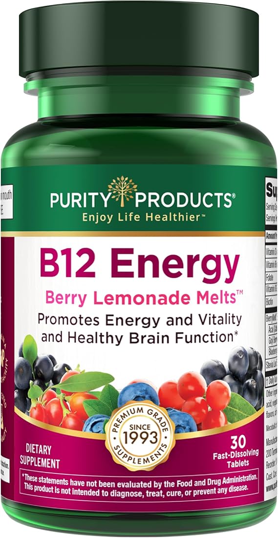 Purity Products B-12 Energy Berry w/Super Fruits Methylcobalamin B12