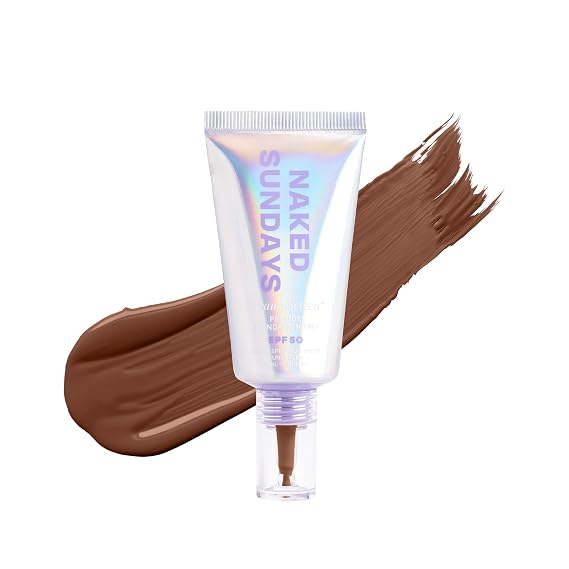 Naked Sundays 2-in-1 Peptide Skin Tint with SPF 50, 10 Deep Neutral