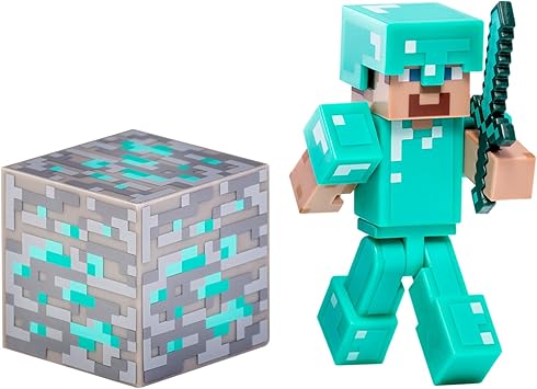 Minecraft Diamond Steve Figure Pack