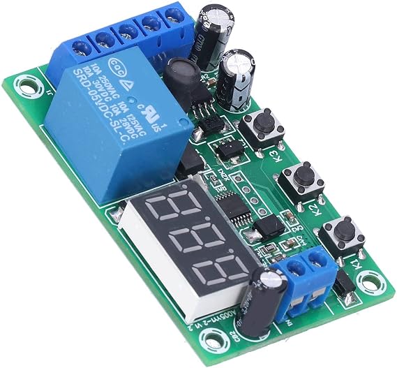 DC Current Detection Module Relay Switch Sensor Digital Display Motor Controller Digital Display with Error Calibration Function 12V