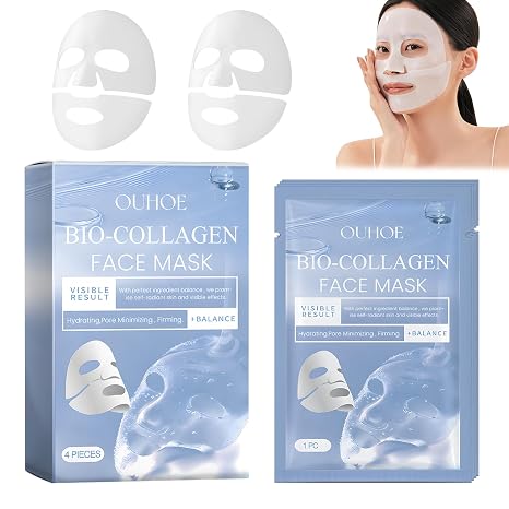 Organic Collagen Face Mask Pack of 4 Organic Collagen Real Deep Mask
