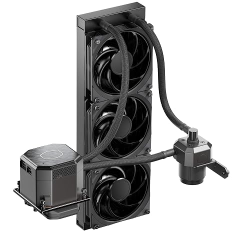 Cooler Master MasterLiquid ML360 SUB-Zero, AIO CPU Liquid Cooler Powered by Intel Cryo Cooling Technology, Thermoelectric Cooling (TEC) Pump, 360mm Radiator for Intel LGA 1200 (MLZ-D36M-A19PK-12)